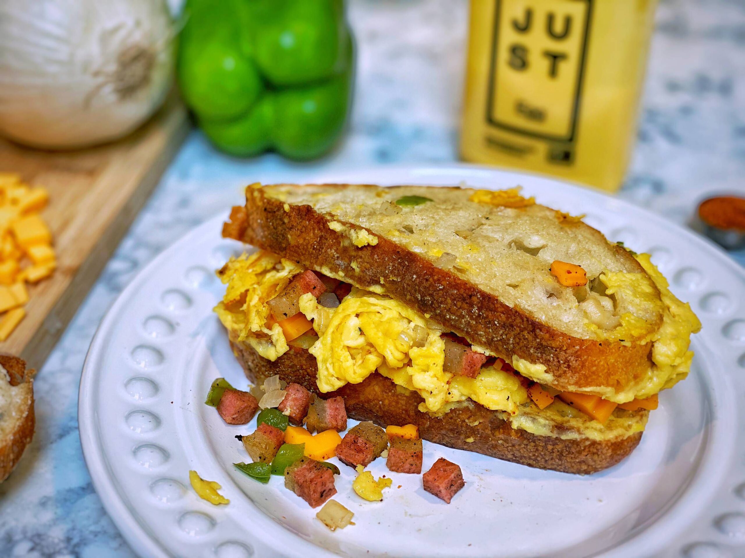 Denver Omelette Sandwich (Just Egg)
