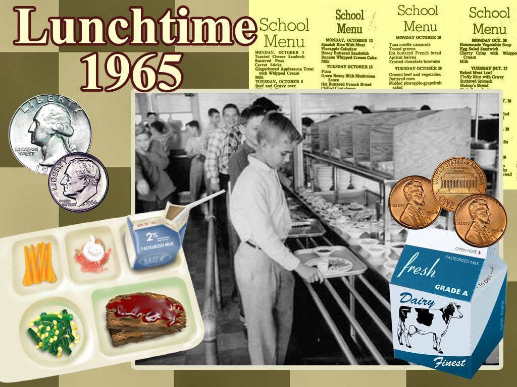 1960s school lunch