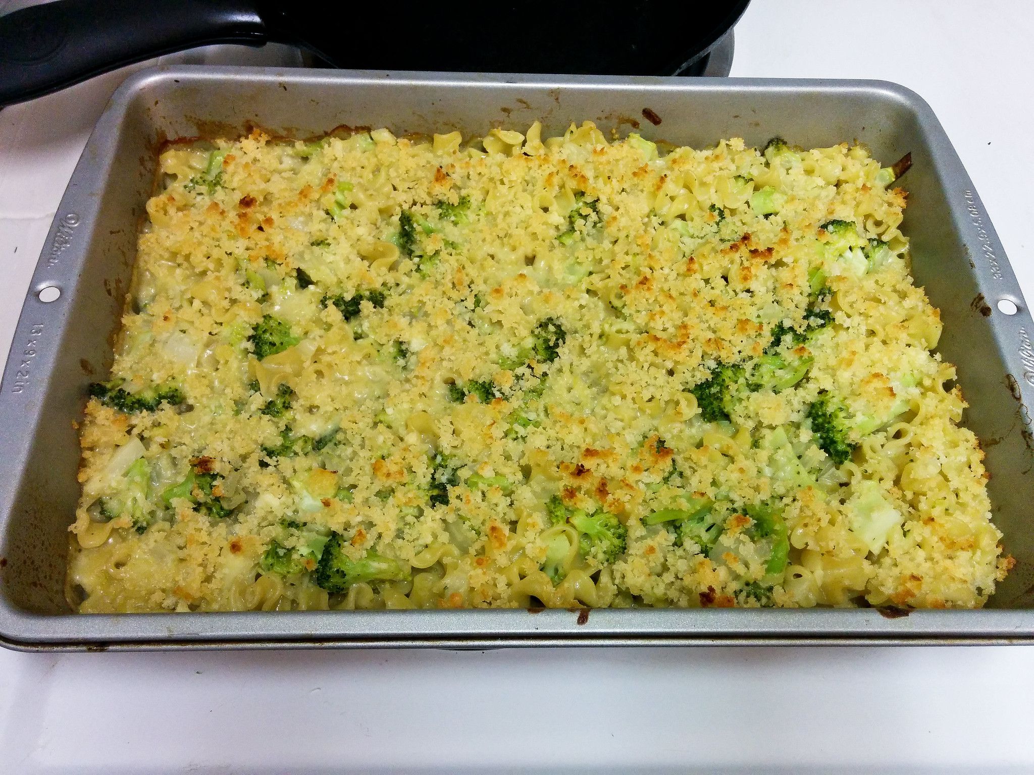 Creamy Broccoli & Fennel Casserole with Mafalda Pasta & Fontina Cheese