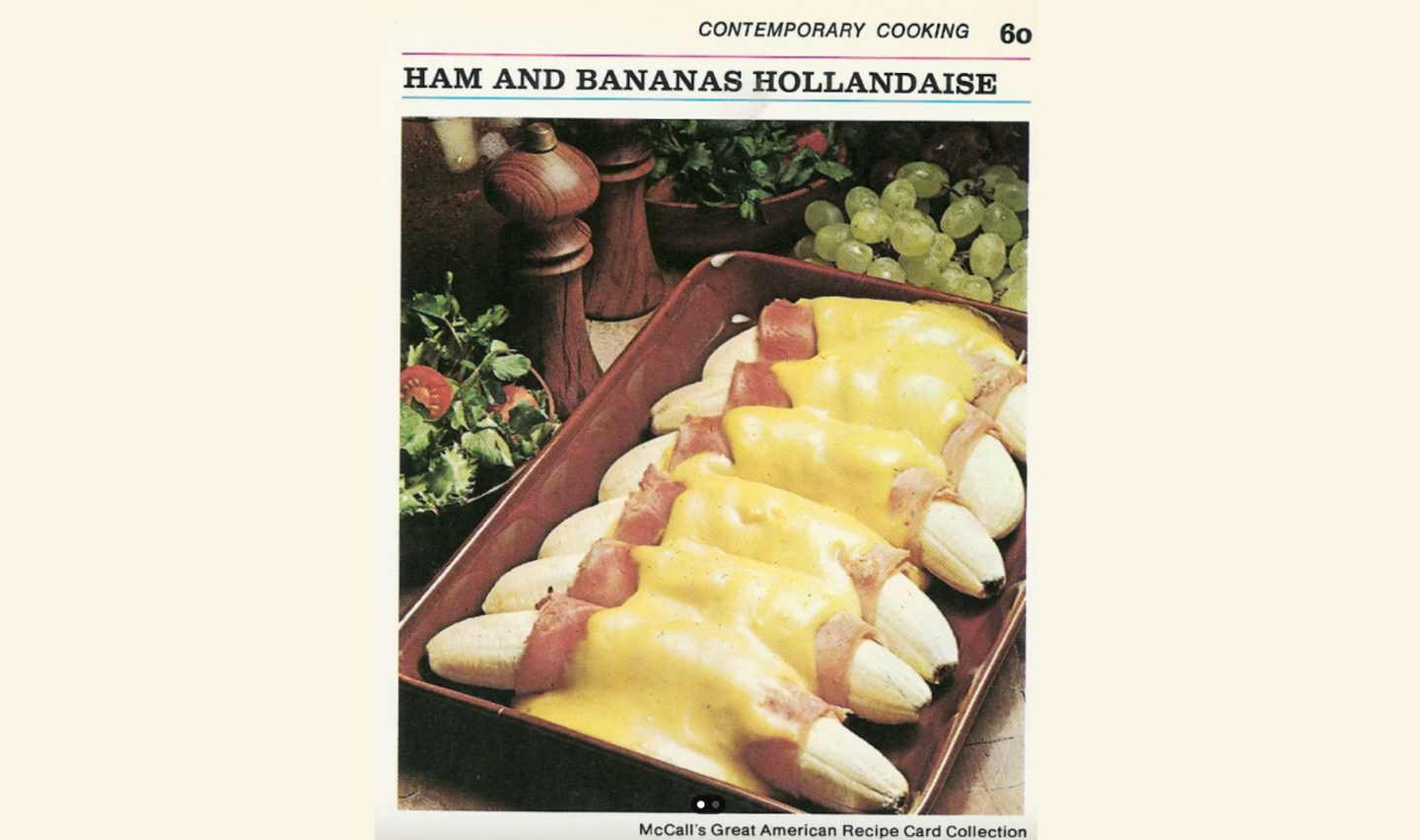 Ham and Bananas Hollandaise
