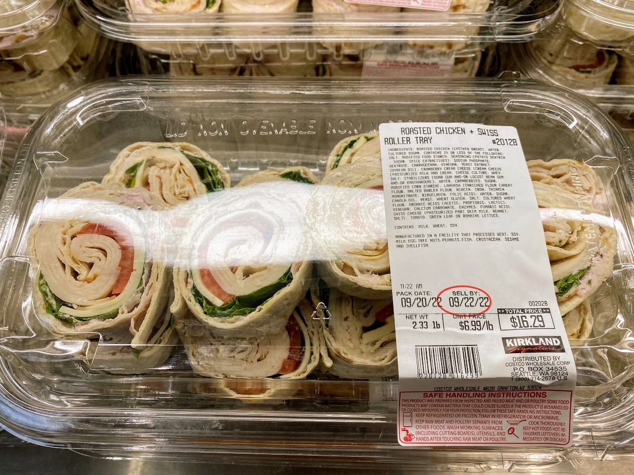 Kirkland Signature Roasted Chicken and Swiss Roller Tray