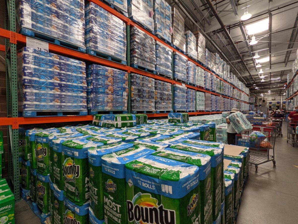 Paper Towel Section, Costco, Apex, North Carolina