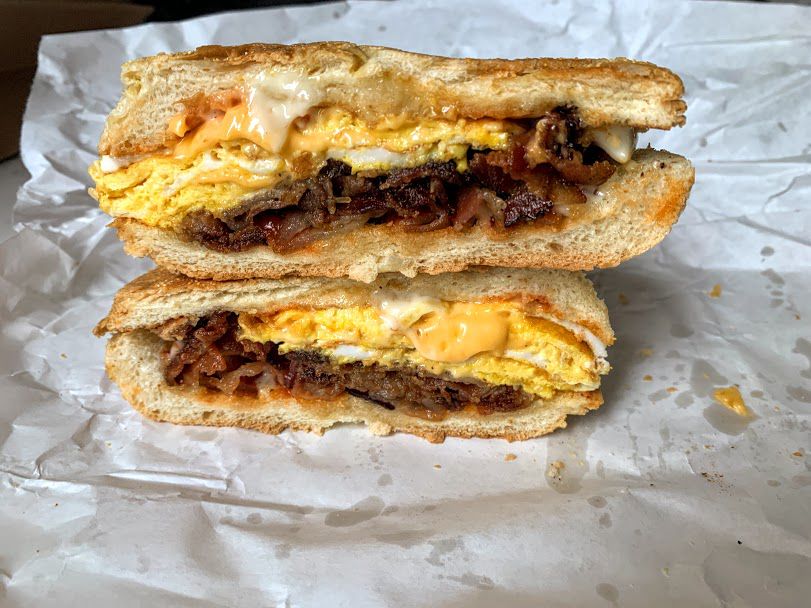 Bacon, Egg, and Cheese On a Roll