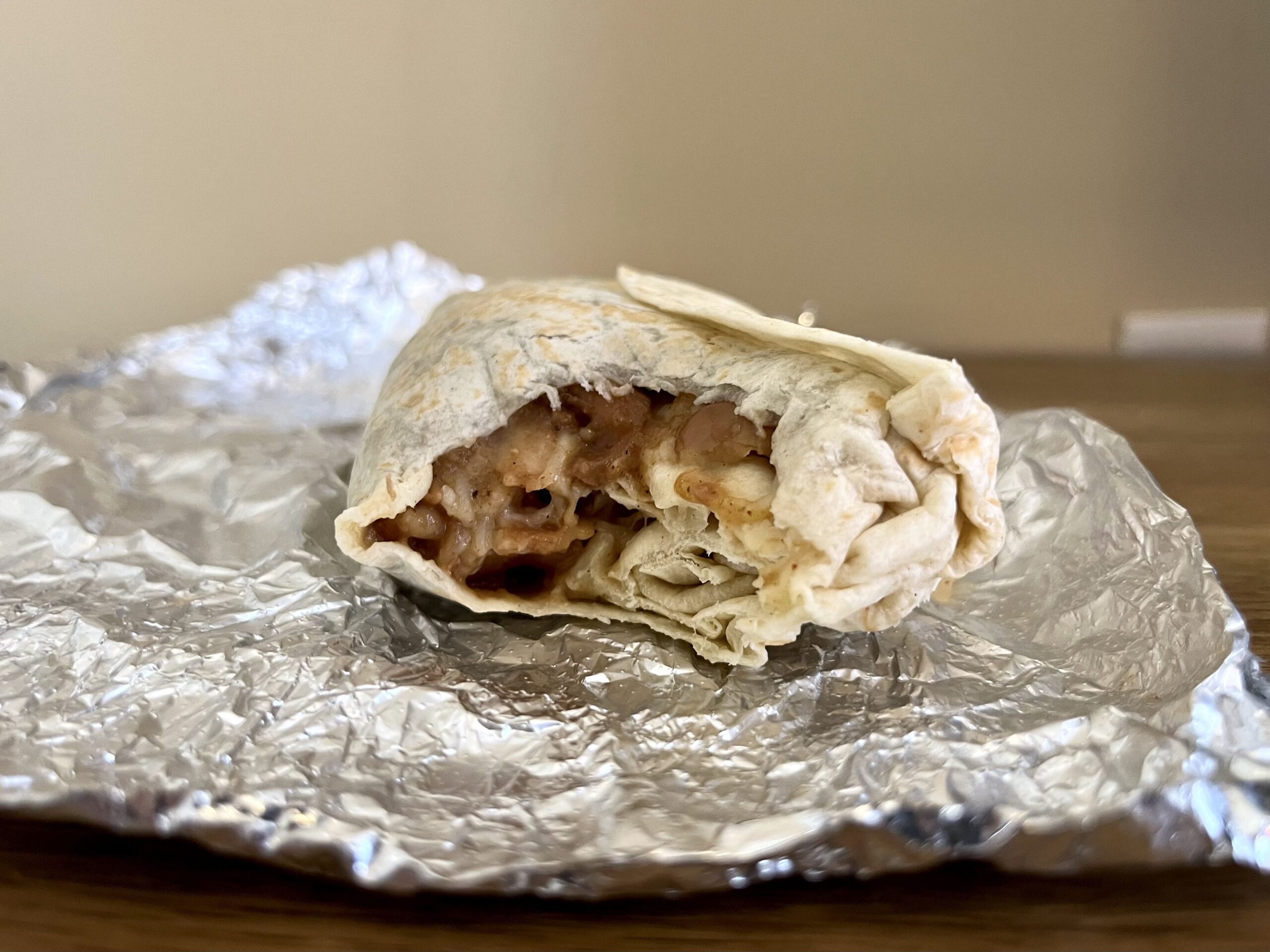 Bean & Cheese burrito from Moe's Southwest Grill