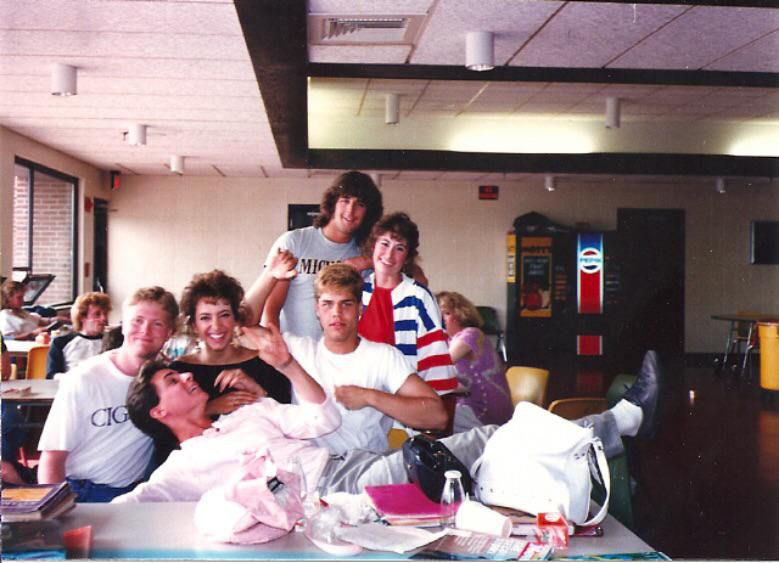1980s school cafeteria