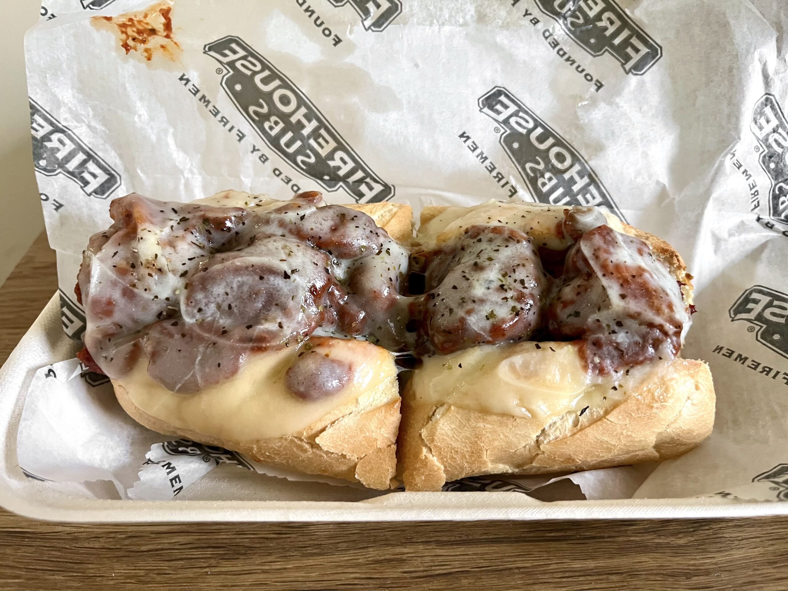 Meatball sandwich from Firehouse Subs