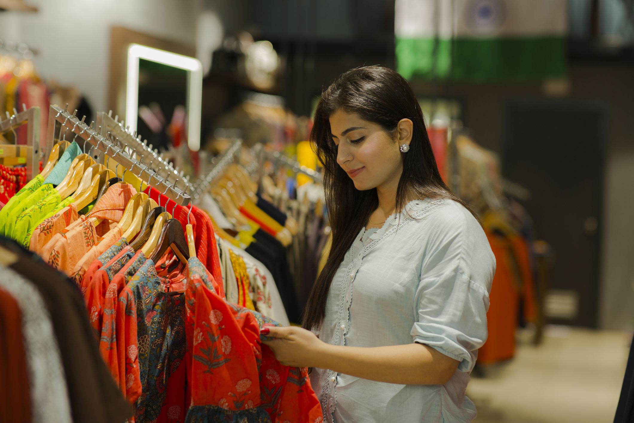 Shopping, Women, Clothing, One Woman Only, Shopping Bag
