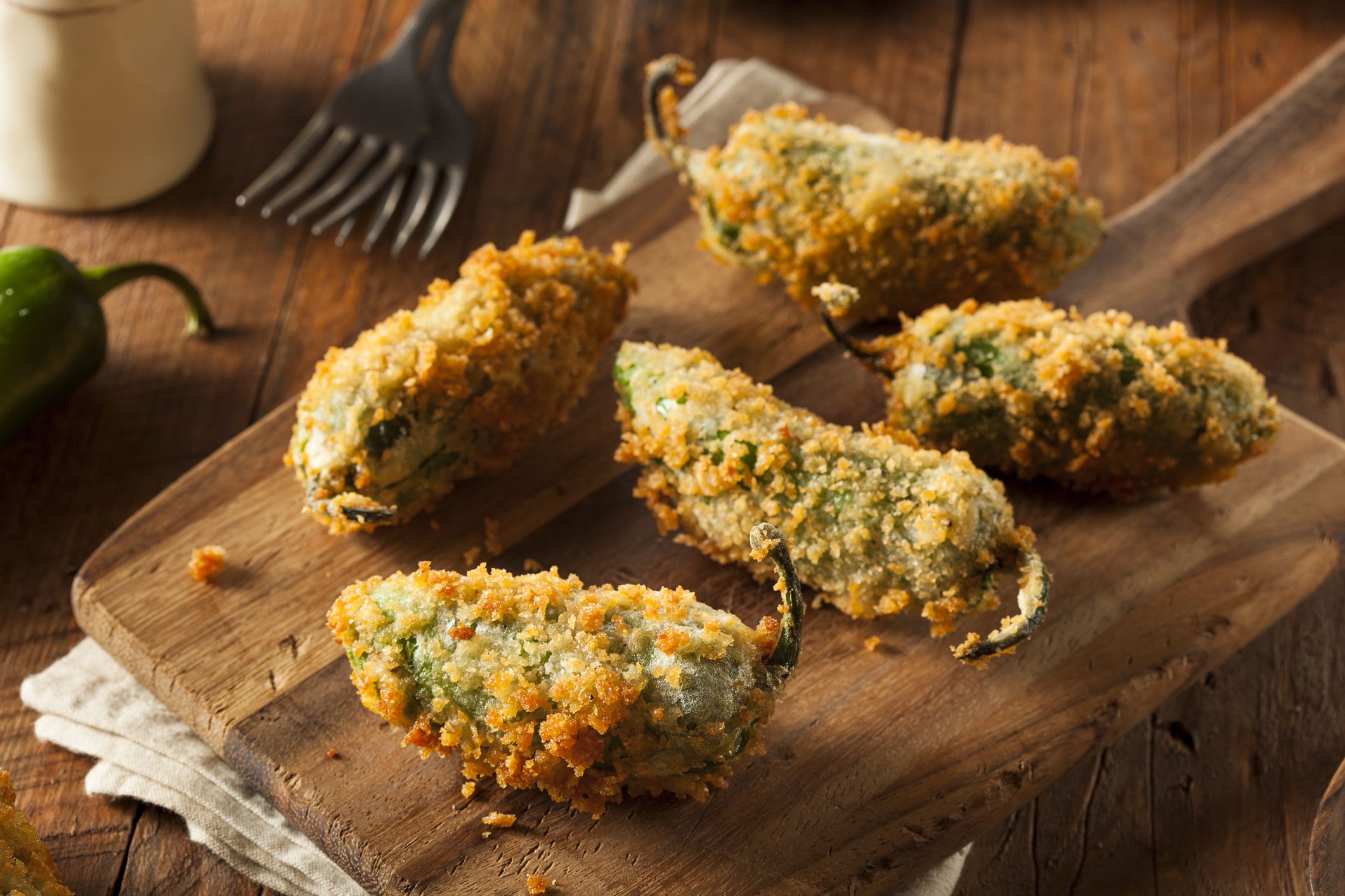 Homemade Breaded Jalapeno Poppers with Cream Cheese