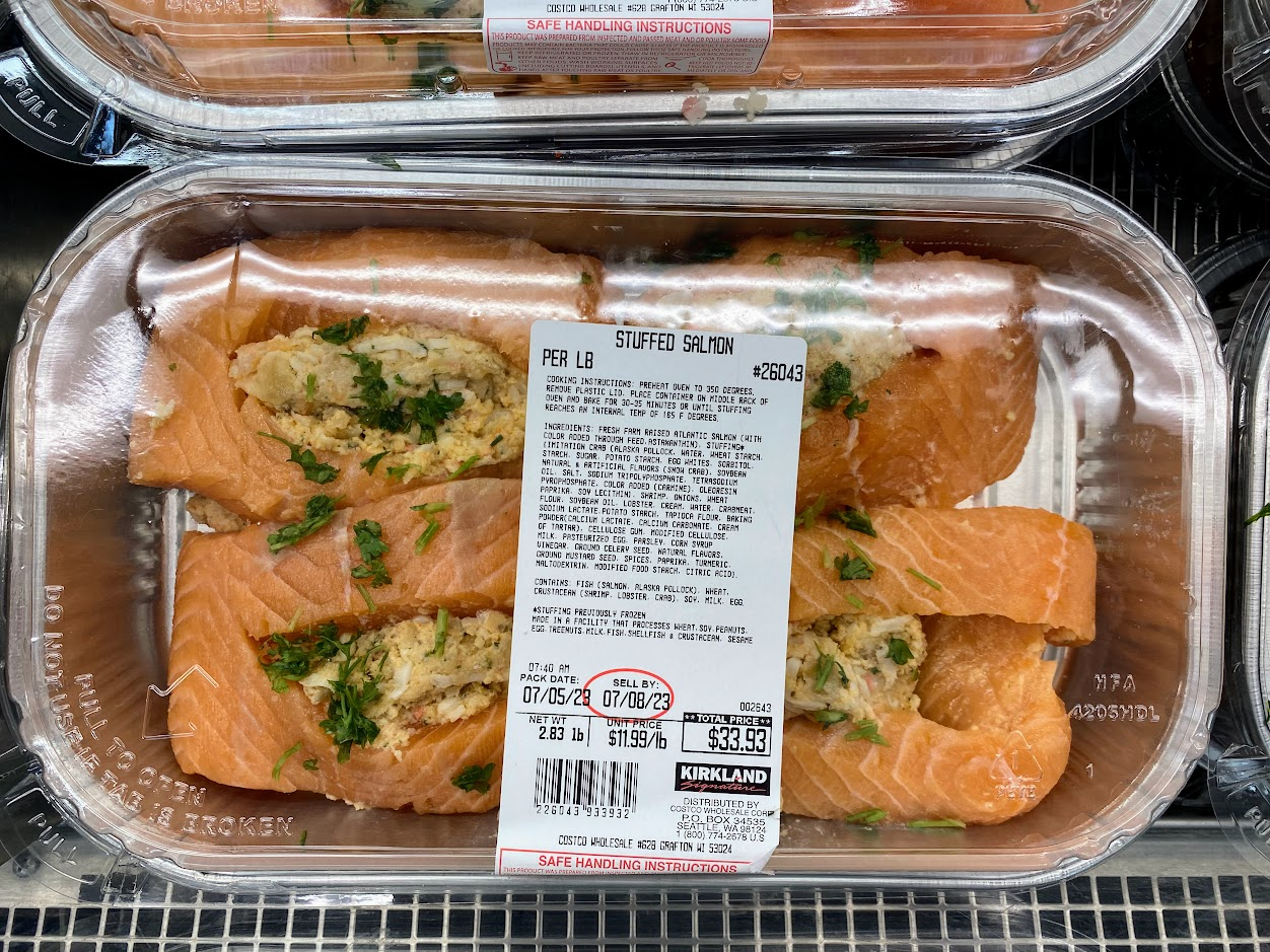 costco kirkland stuffed salmon
