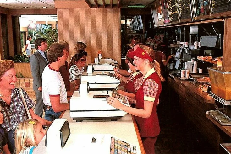 Burger King counter 1984 vintage photo reddit
