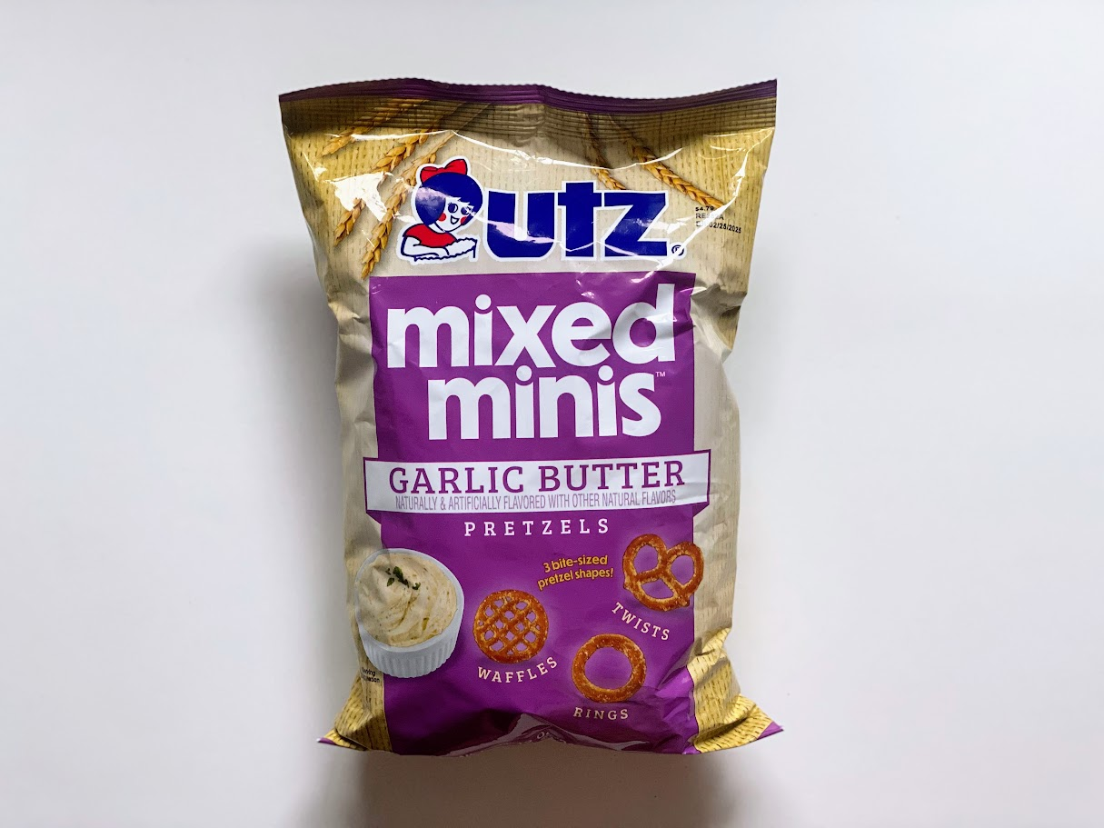 Utz mixed minis garlic butter pretzels