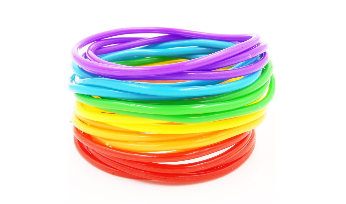 Jelly bracelets in assorted colors