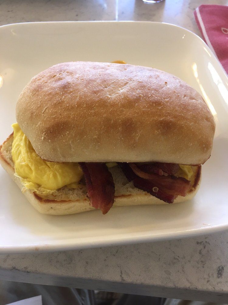 a breakfast sandwich