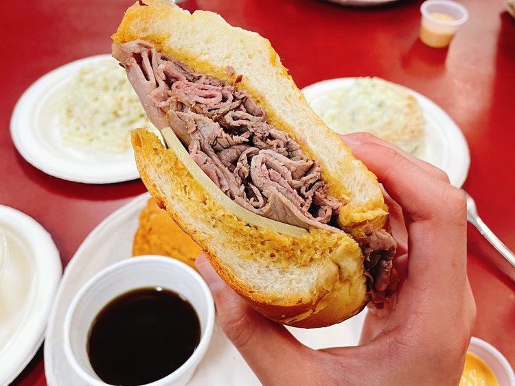Philippe's French Dip Sandwich