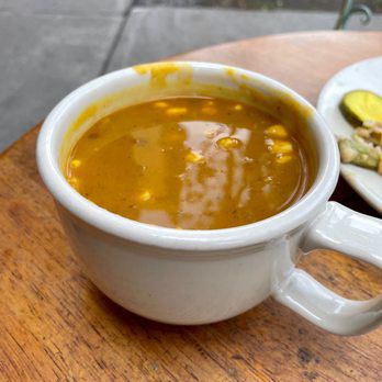 a cup of soup