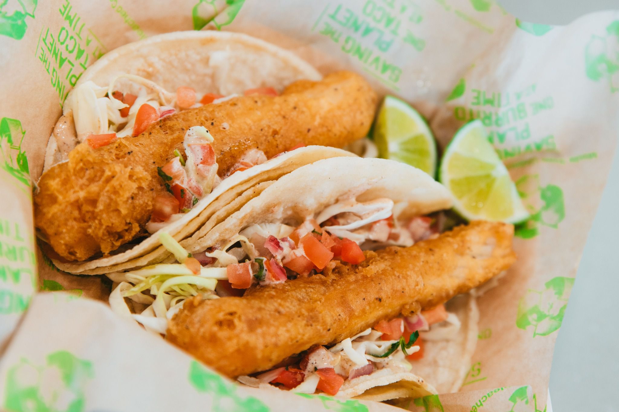 Baja Fresh Wahoo fish tacos