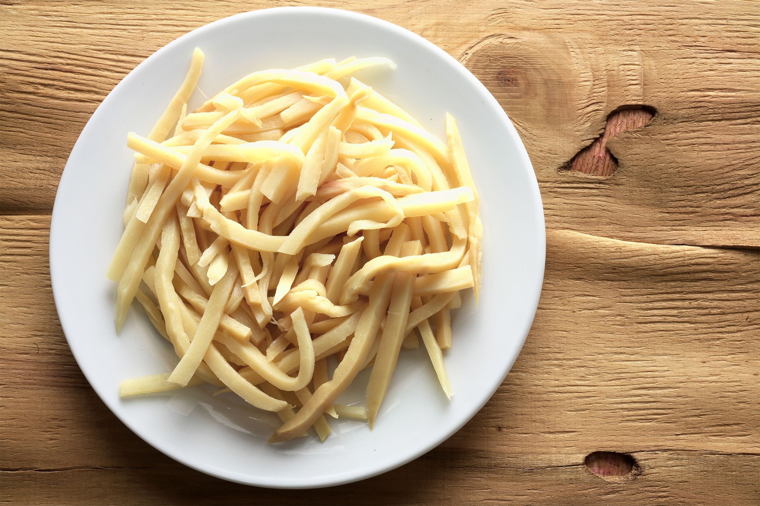 Bamboo shoots in a bowl