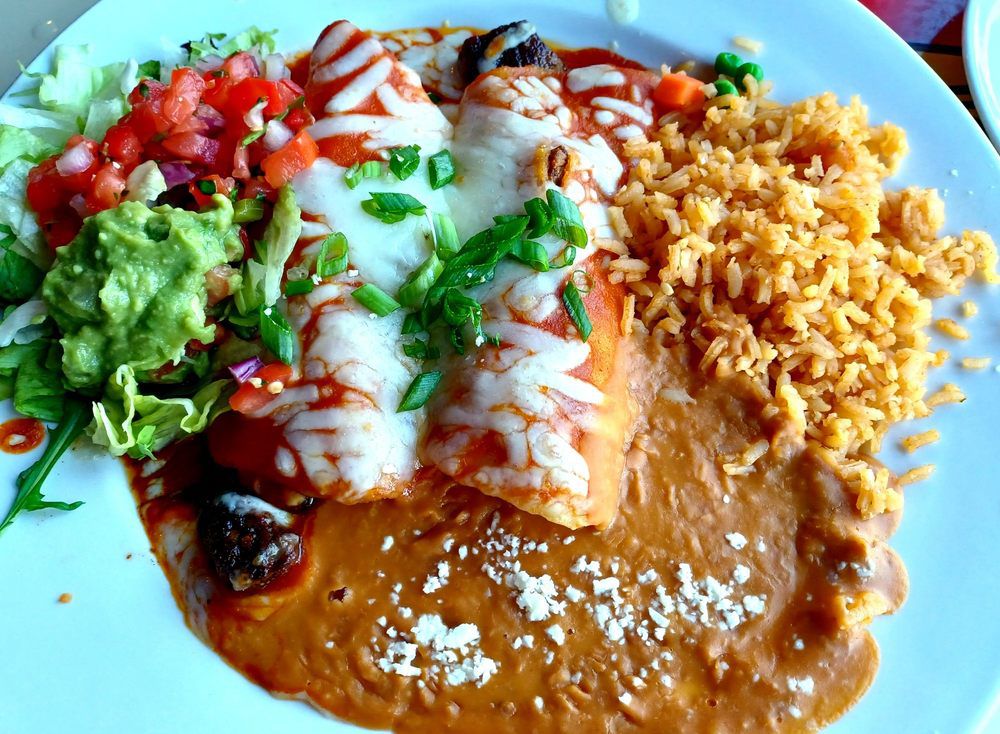 Grilled steak enchiladas at El Charro Cafe in Arizona