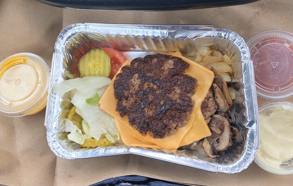 burger bowl from Five Guys