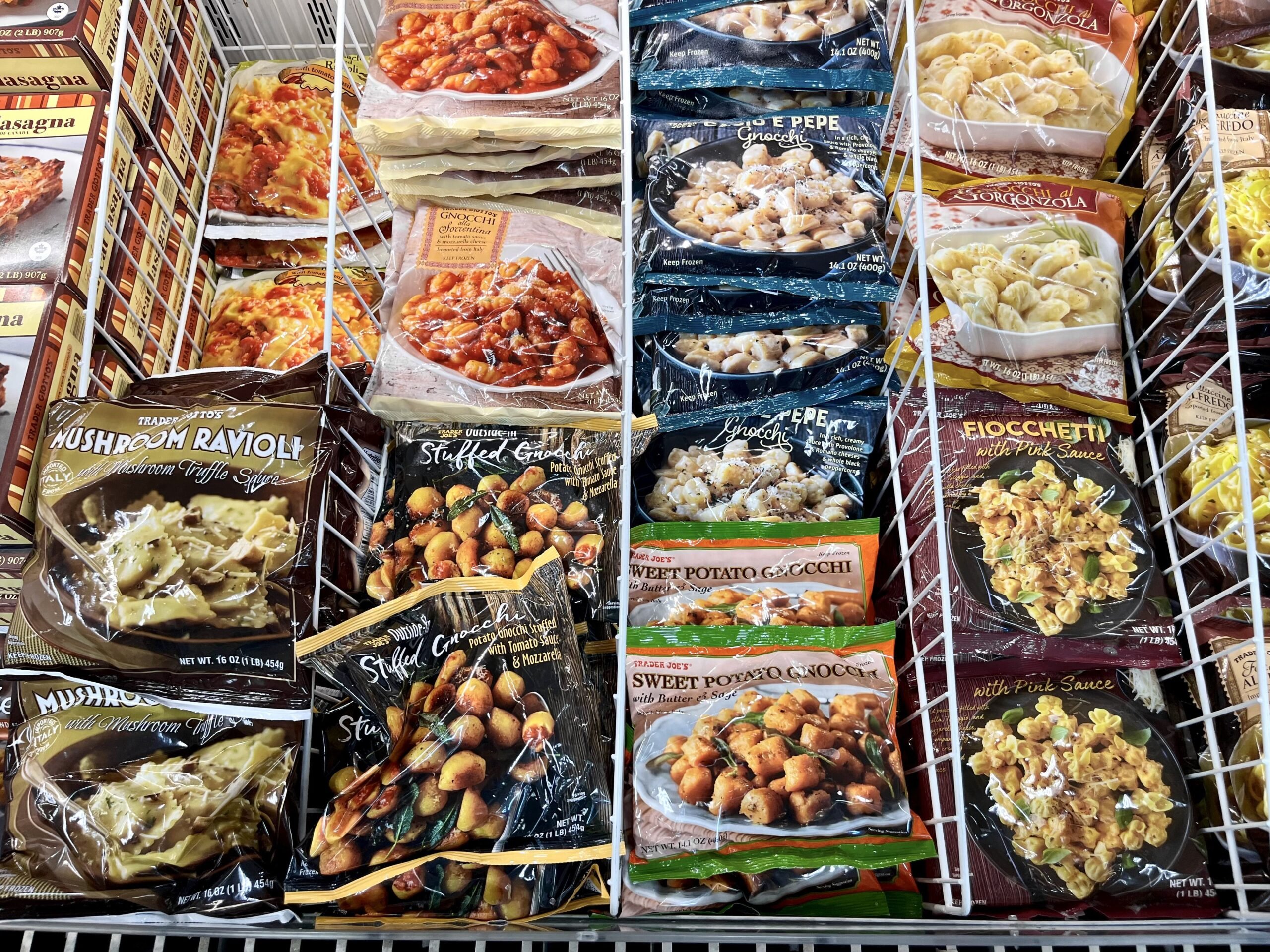 Frozen pasta from Trader Joe's