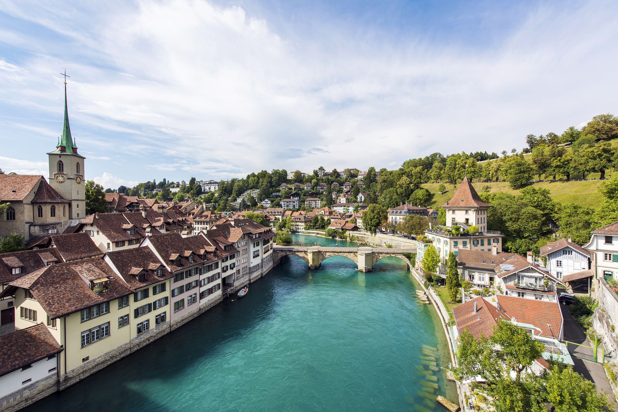 View of Bern Old Town in Switzerland.