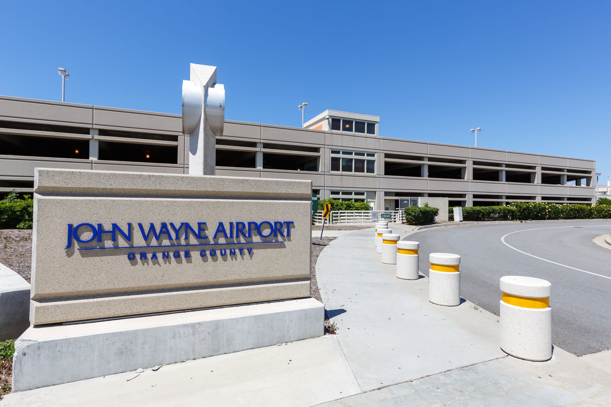 Santa Ana, California April 13, 2019: Santa Ana John Wayne airport SNA in California.