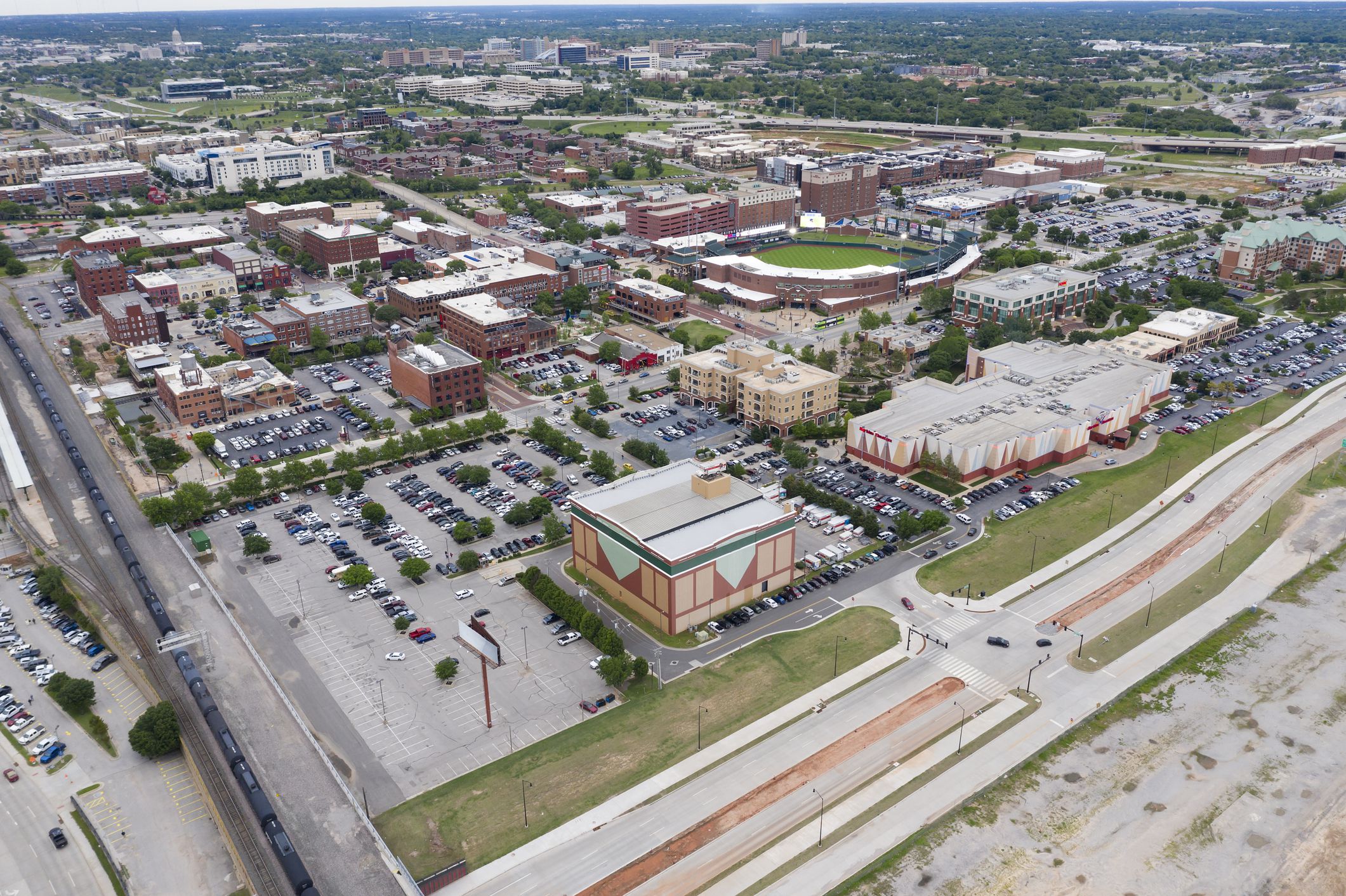 Oklahoma City, Oklahoma, USA, central business district.