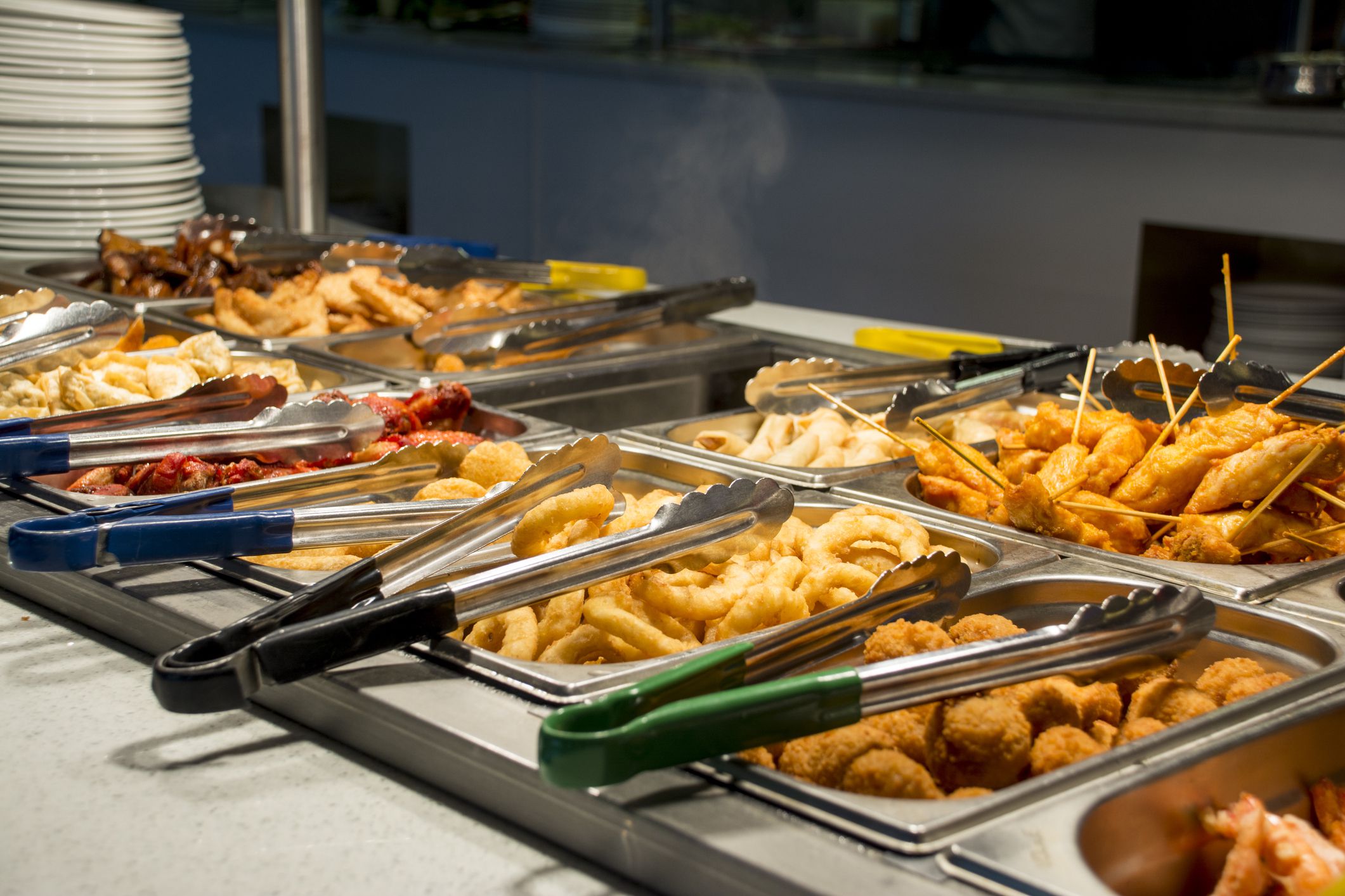 Many Bowls of Different Foods