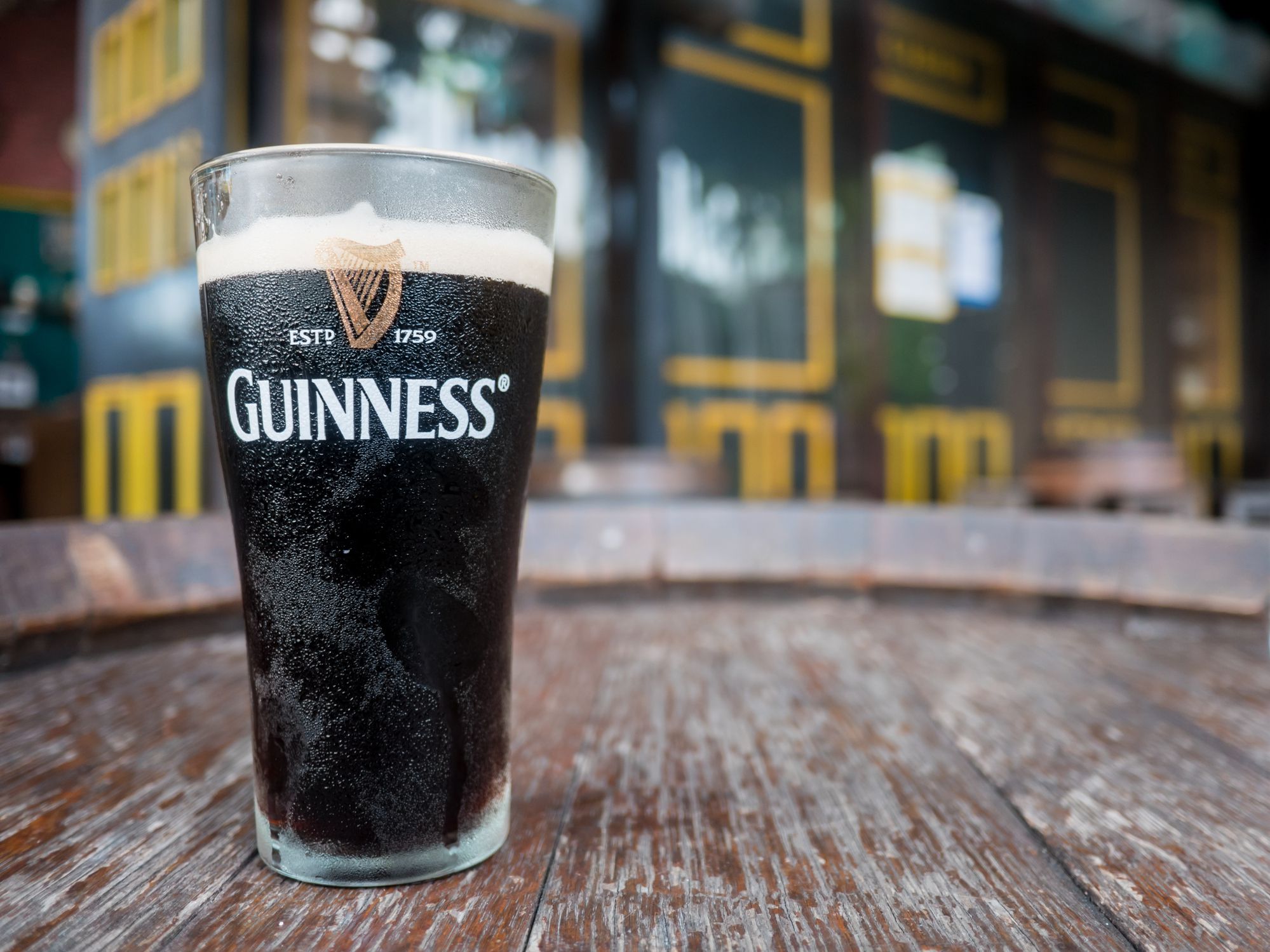 Pattaya, Thailand - September 18, 2016: Thailand, Pattaya : Pint of beer served at Guinness Brewery on September 18, 2016 in Pattaya.