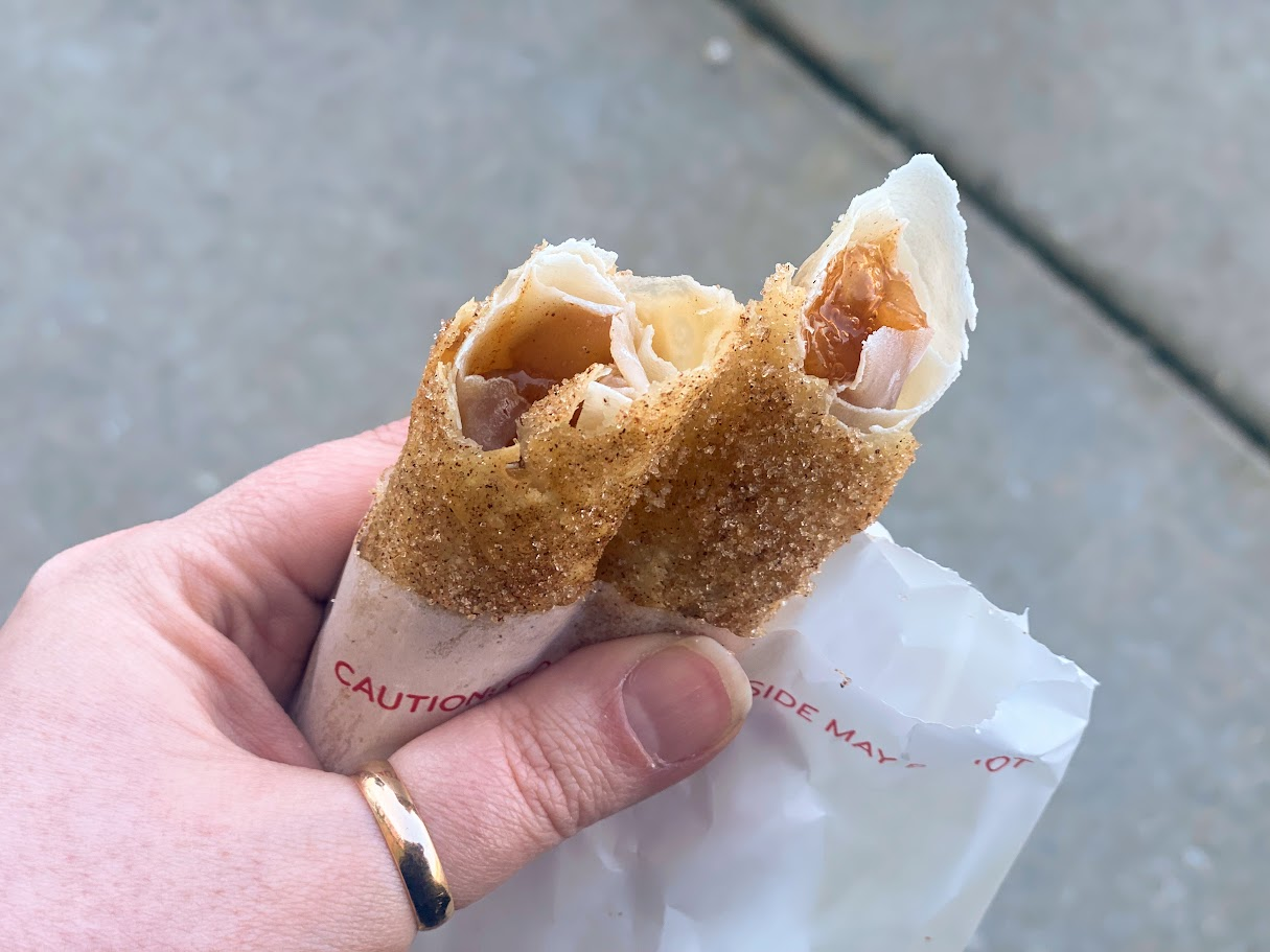 Panda Express apple pie roll