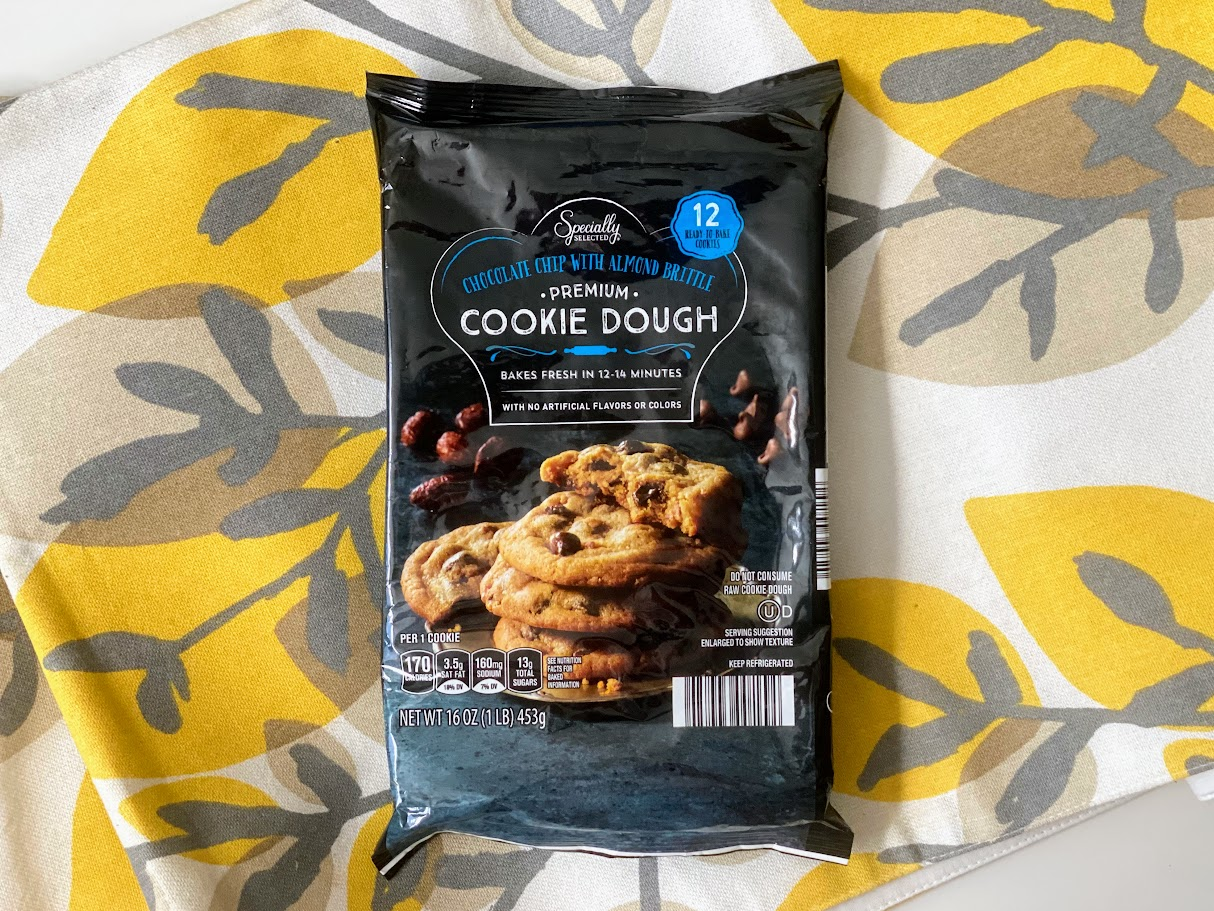Aldi specially selected chocolate chip with almond brittle cookie dough