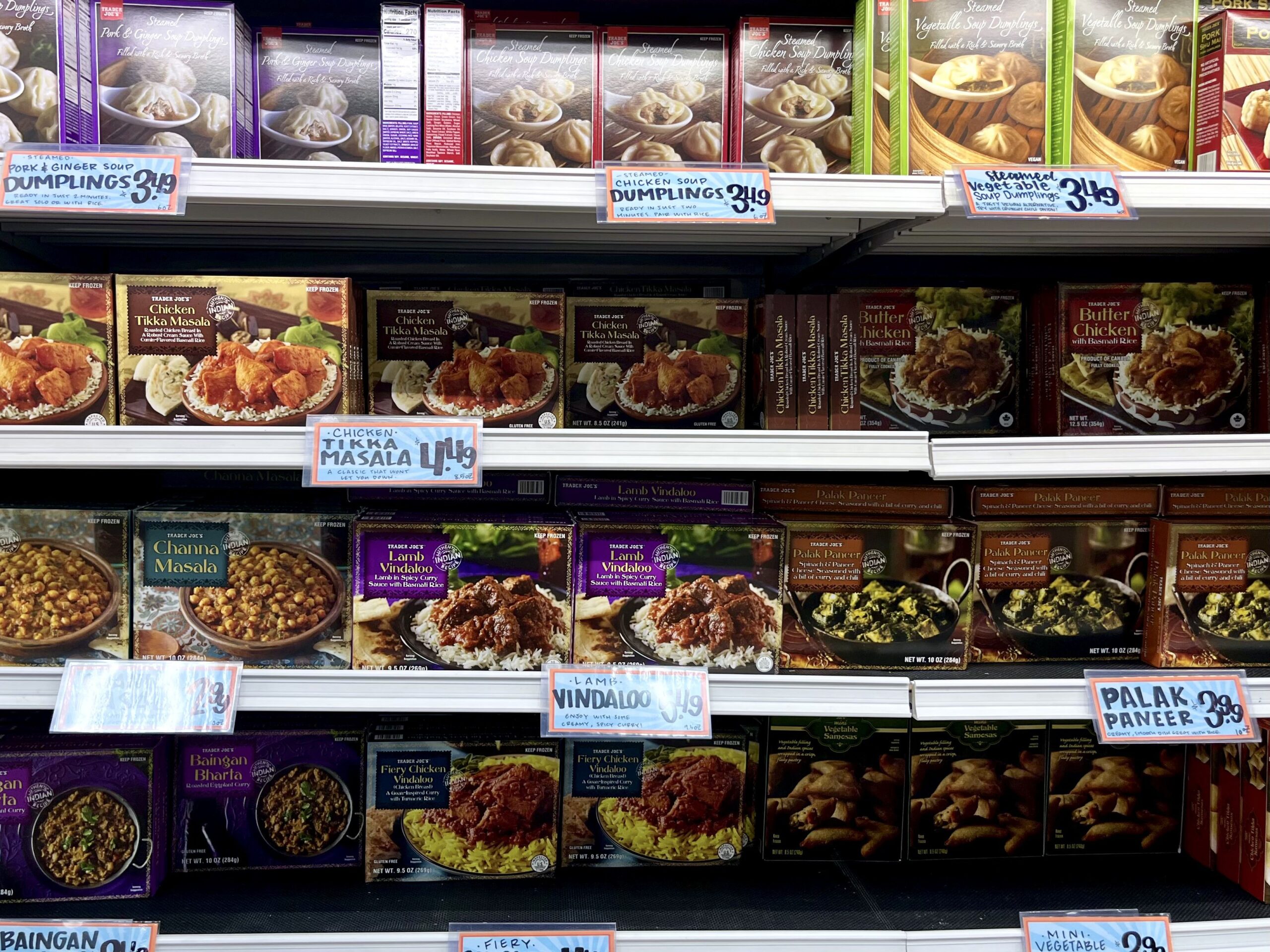 Microwavable Indian food from Trader Joe's