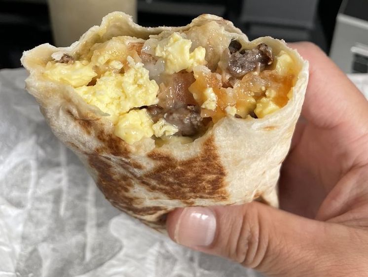 Taco Bell: $1 Cheesy Toasted Breakfast Burrito