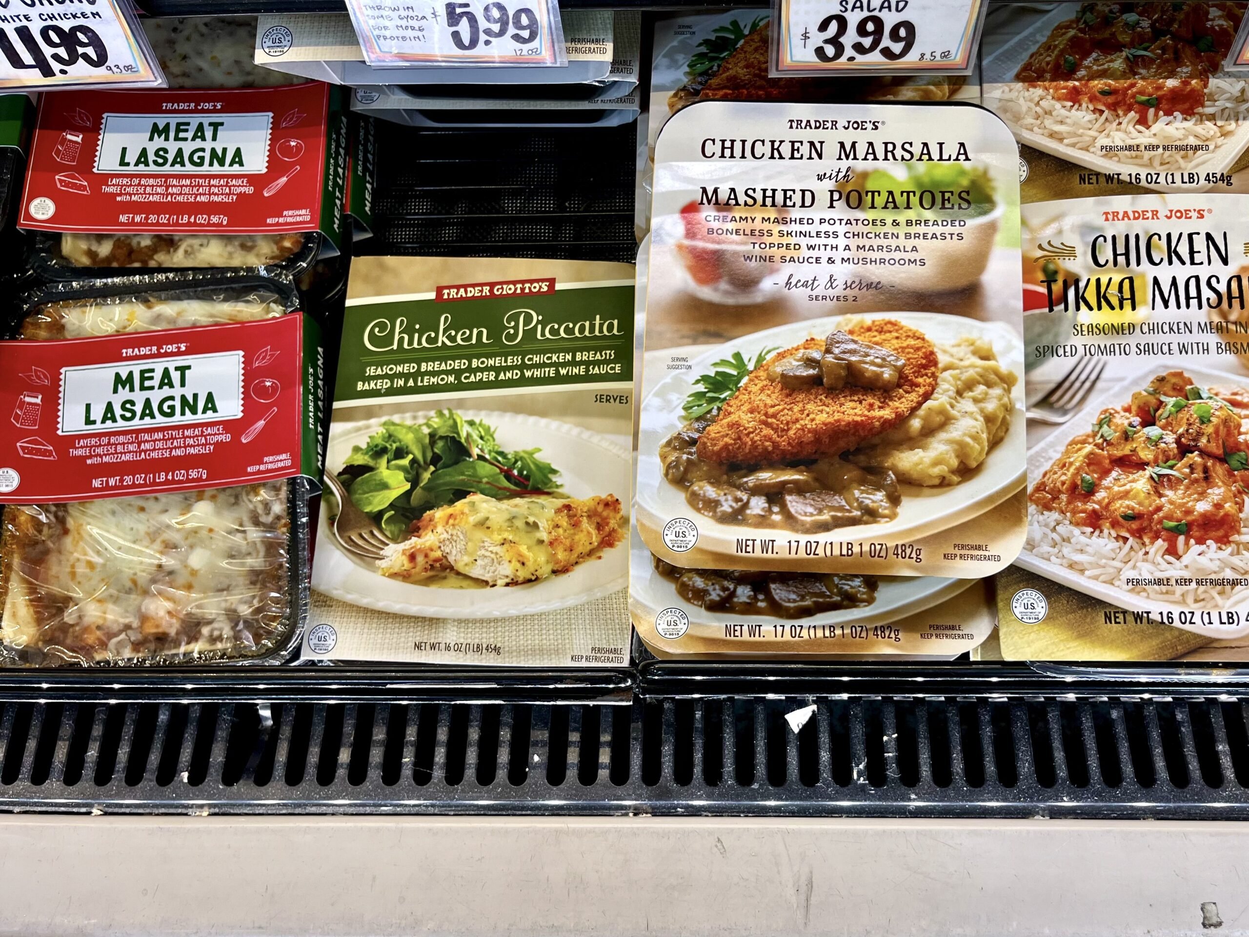 Oven dinners from Trader Joe's