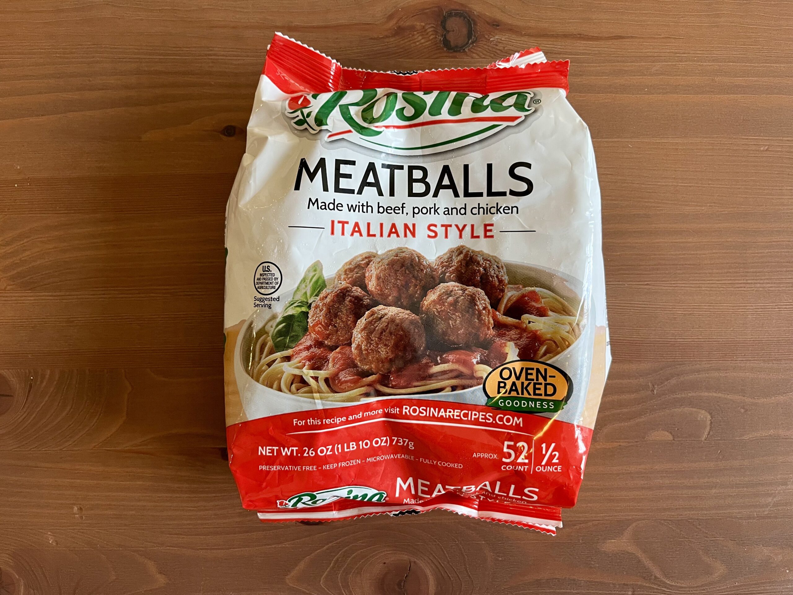 3. Rosina Italian Style Meatballs