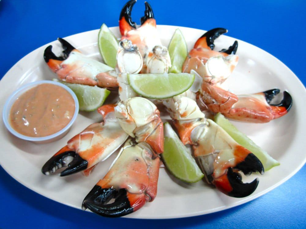 Stone crab at La Camaronera Seafood Joint & Fish Market