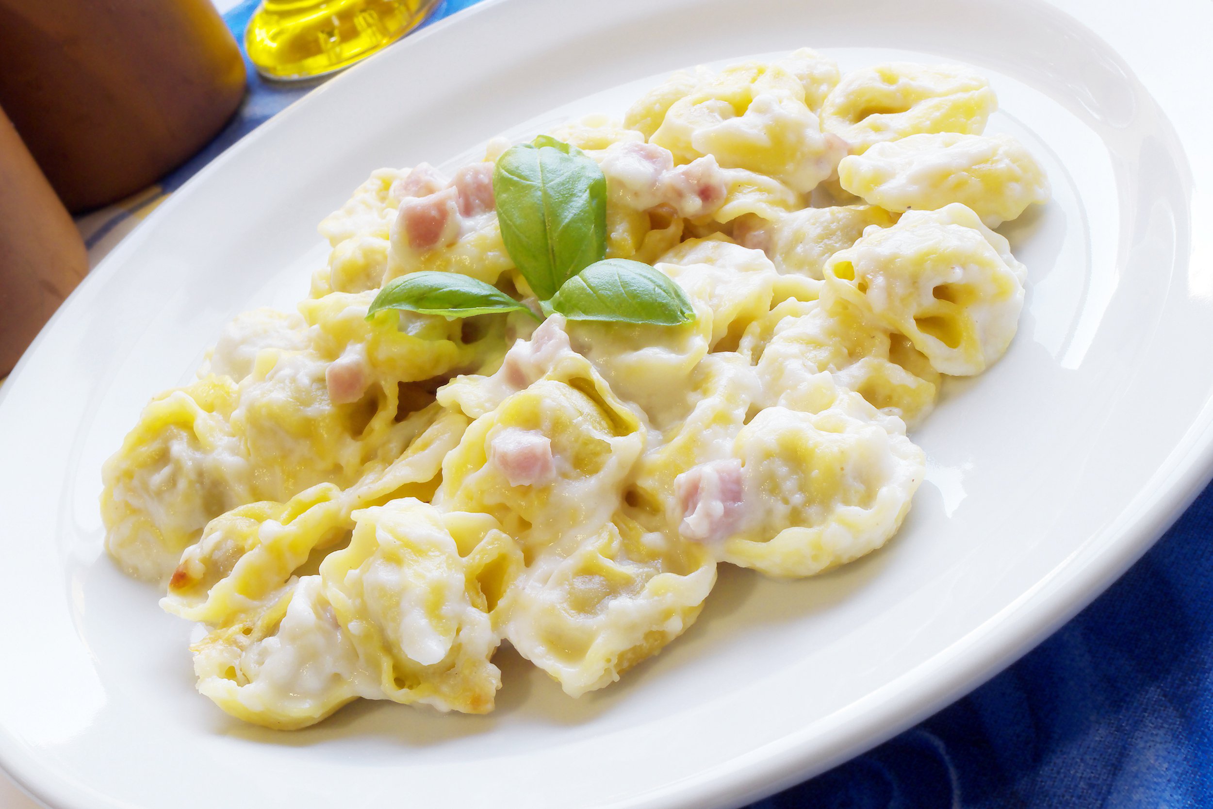 Ham and cheese tortellini