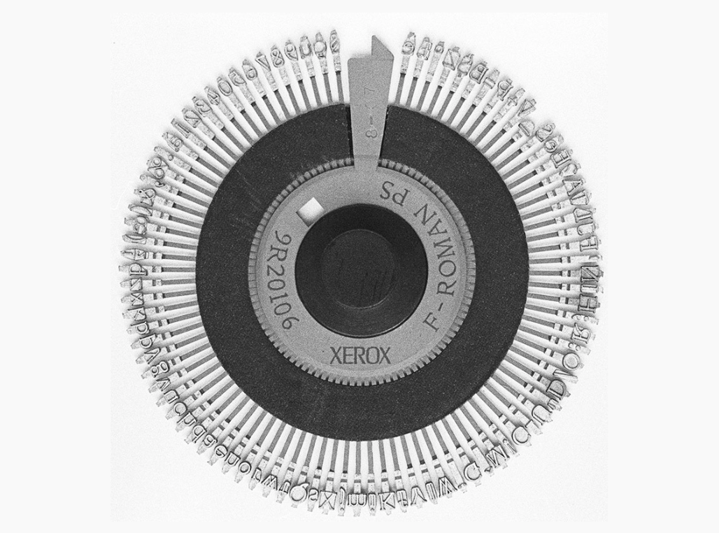 Metal daisy wheel for Xerox & Diablo printers