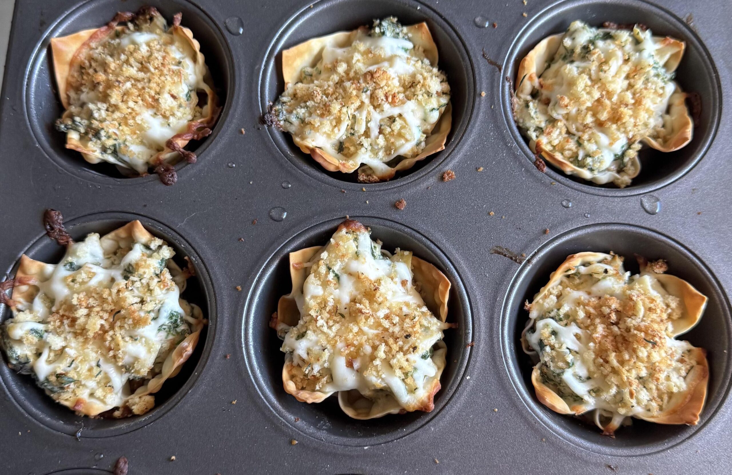 Spinach Artichoke Cups