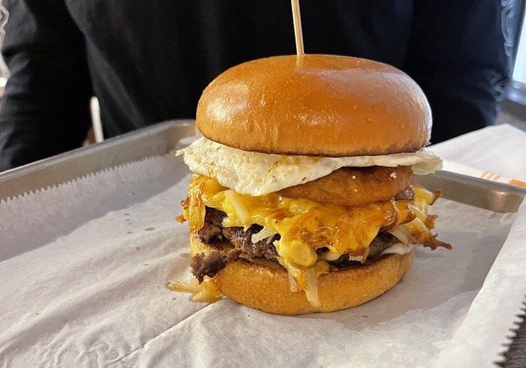 At Angus Burgers and Shakes, customers can add an egg to any burger.
