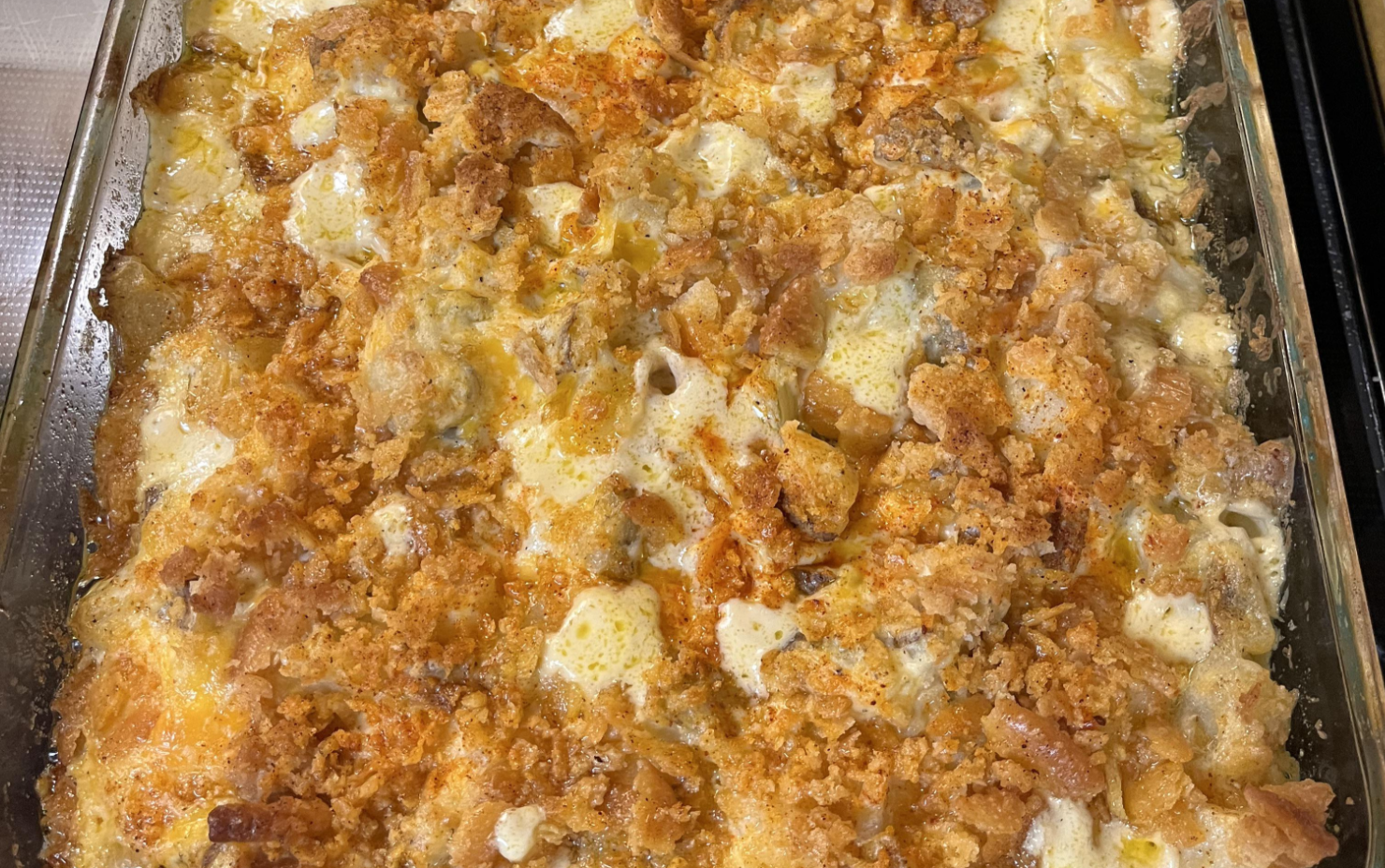 Cheesy Chicken Potato Casserole