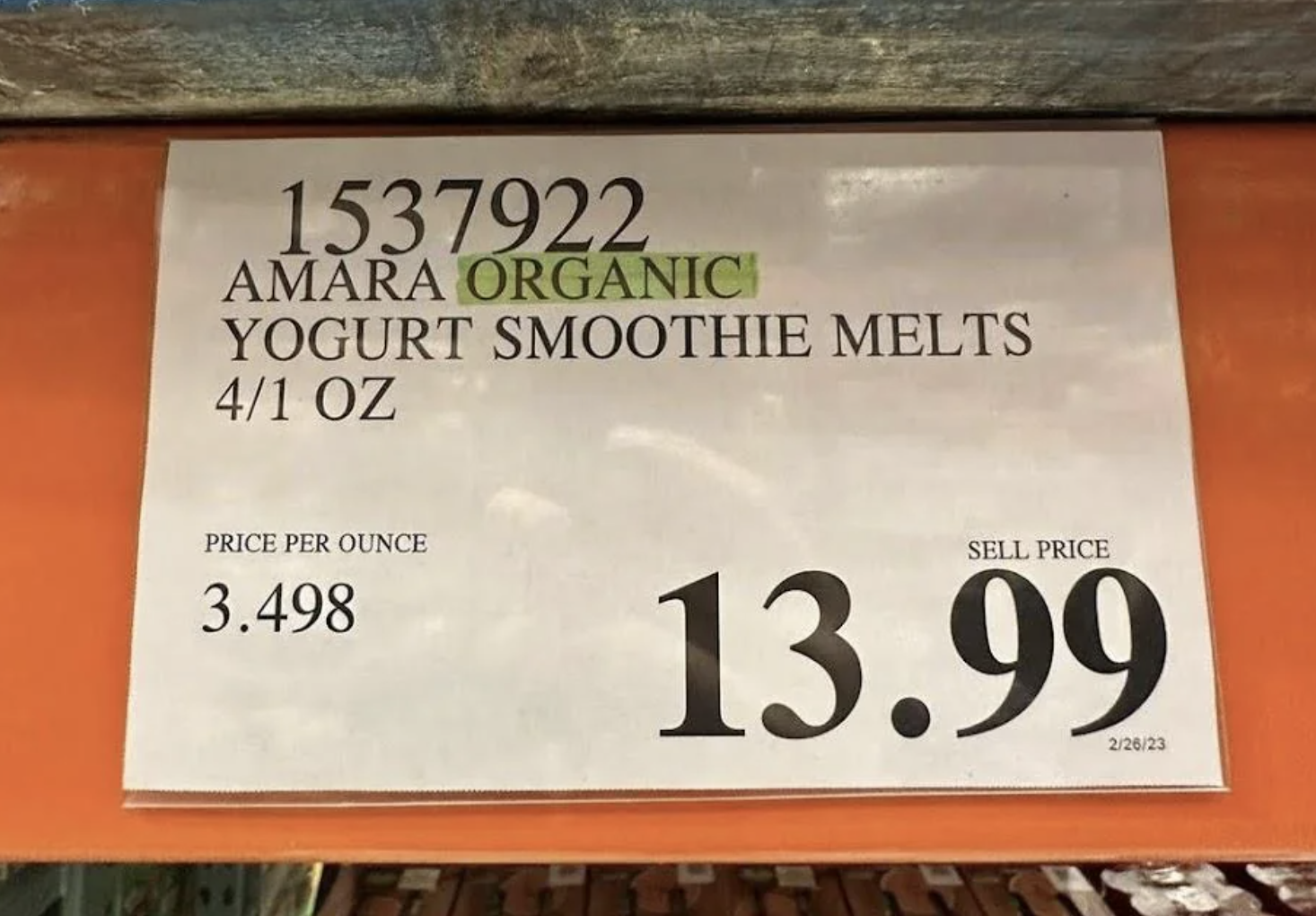 Costco Price Tag