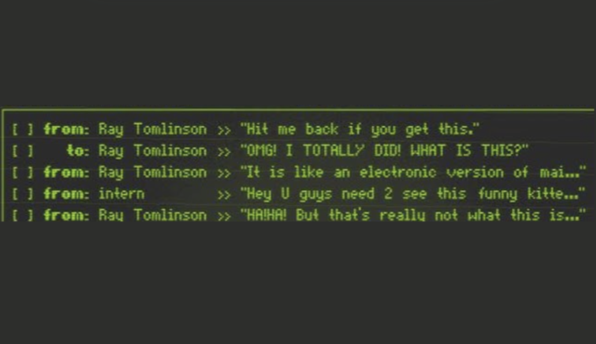 First Email in 1971
