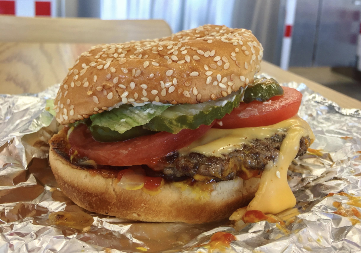 Five Guys Cheeseburger