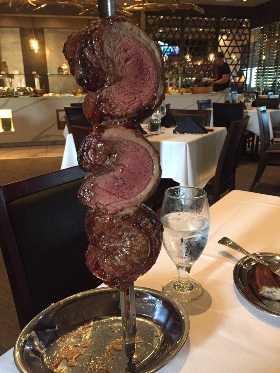 Sirloin on a Stick, Brazilian Style, Gaucha Brazilian Steakhouse, Tampa, Florida