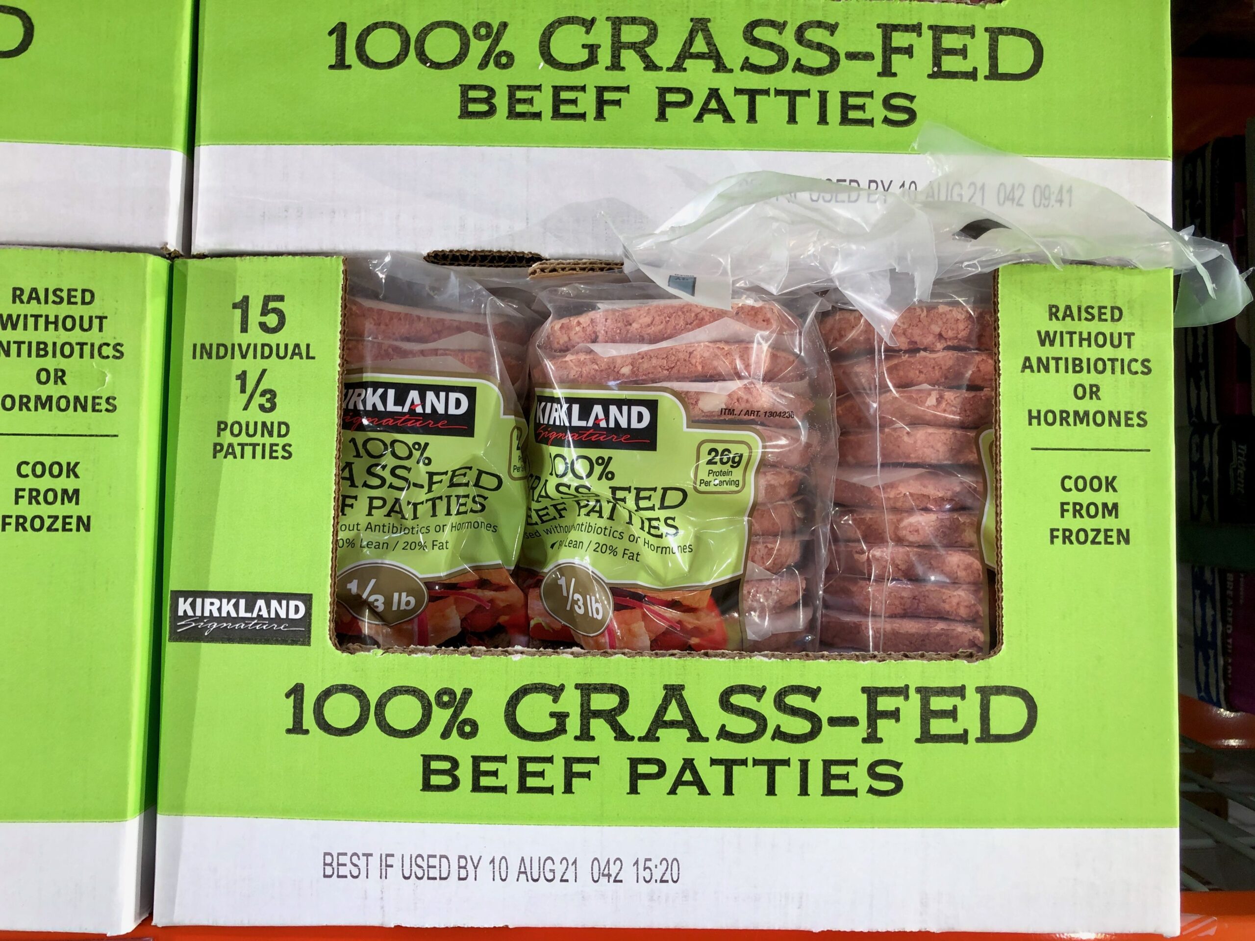 Kirkland Signature Grass-Fed Beef Patties
