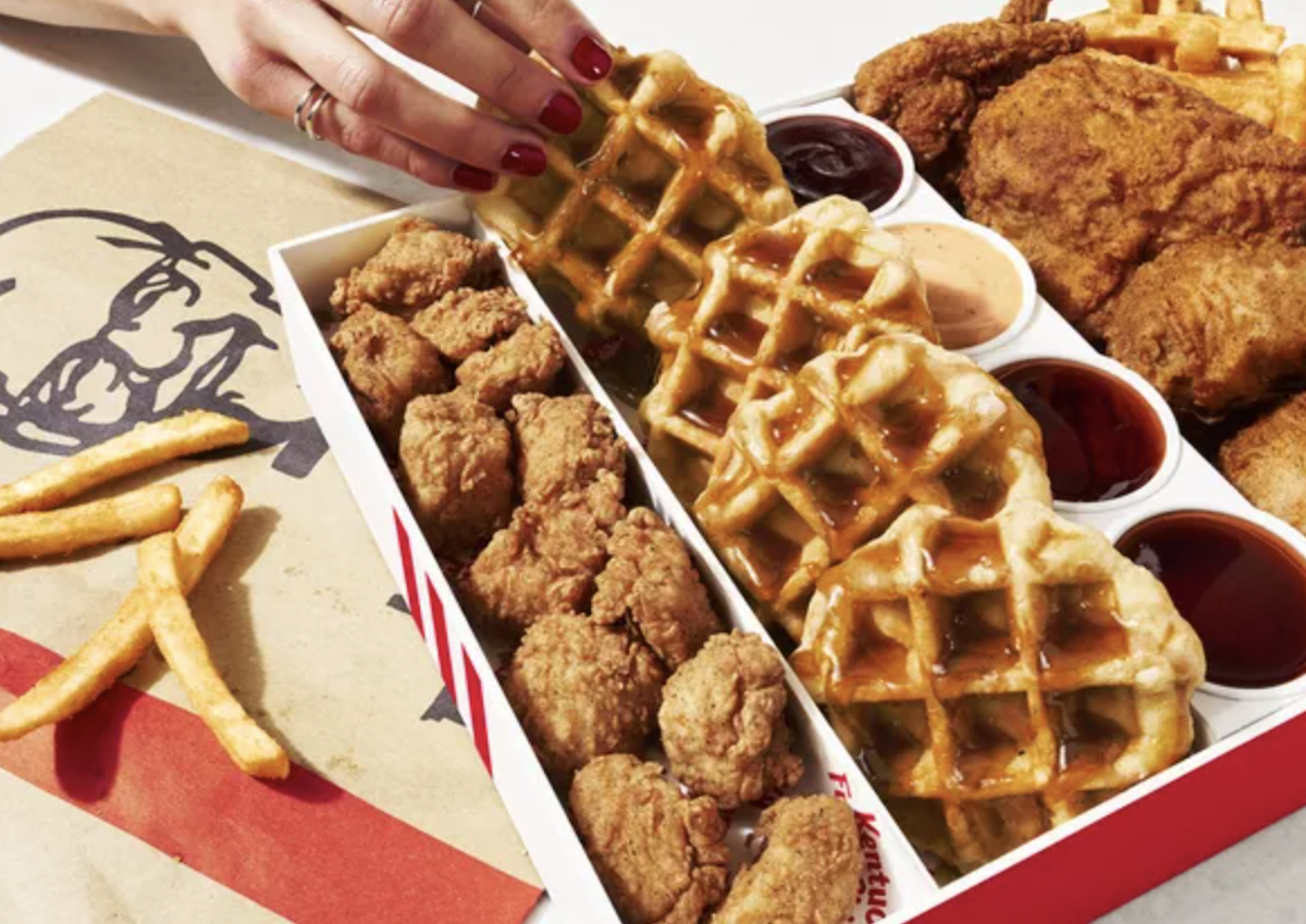 KFC Chicken and Waffles Box
