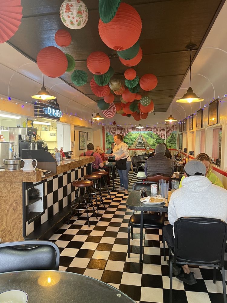 Luxury Diner, Cheyenne, Wyoming, is housed in an old trolley car.