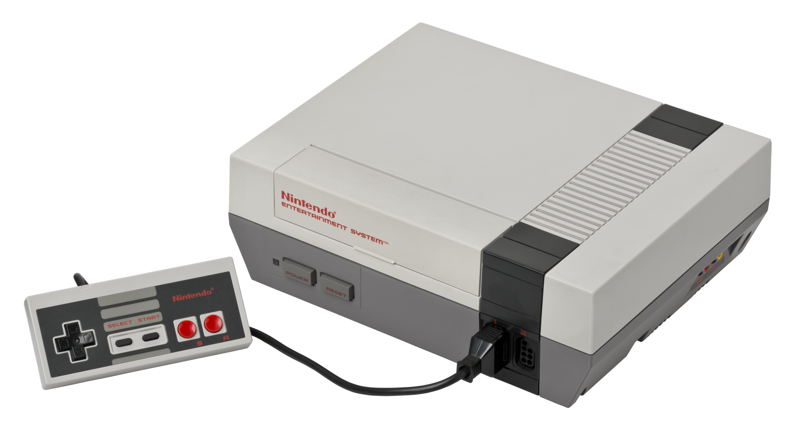 Nintendo Entertainment System with controller