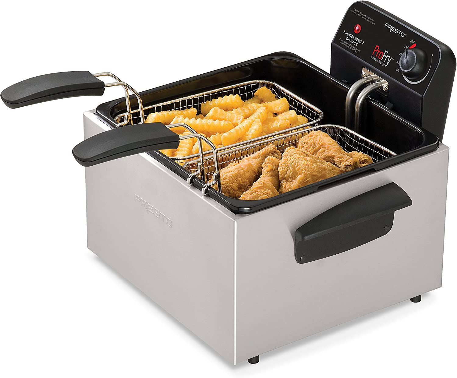 Presto 05466 Stainless Steel Dual Basket Deep Fryer B000HEBAV2
